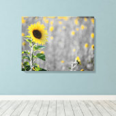 Ein Feld der Sonnenblumen Leinwanddruck (Insitu (Holzboden))