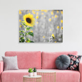 Ein Feld der Sonnenblumen Leinwanddruck (Insitu (Wohnzimmer))