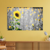 Ein Feld der Sonnenblumen Leinwanddruck (Insitu (Wohnzimmer))