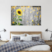 Ein Feld der Sonnenblumen Leinwanddruck (Insitu (Schlafzimmer))