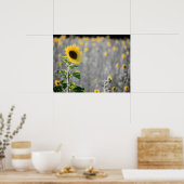 Ein Feld der Sonnenblumen Poster (Küche)