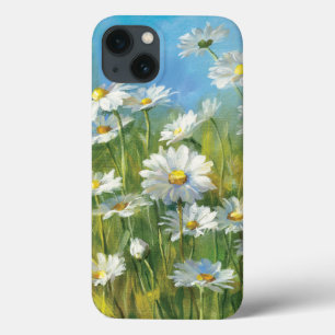 Ein Feld der weißen Gänseblümchen iPhone 13 Hülle