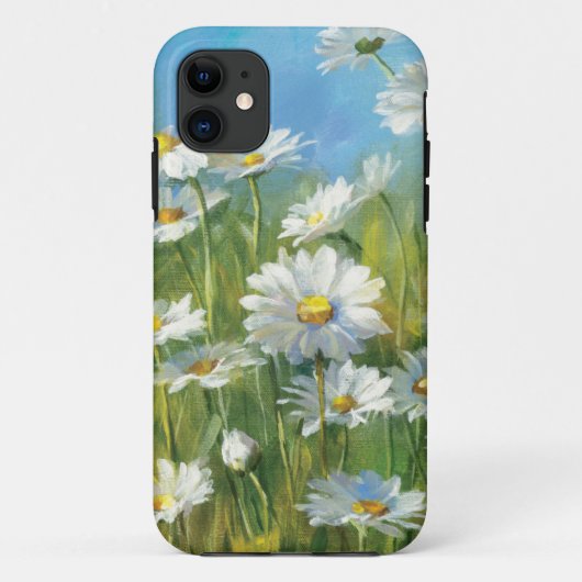 Ein Feld der weißen Gänseblümchen Case-Mate iPhone Hülle (Rückseite)