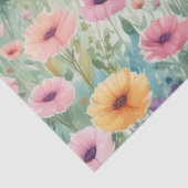 : Ein Feld frei lebender Blume in Aquarellfarbende Seidenpapier (Detail)