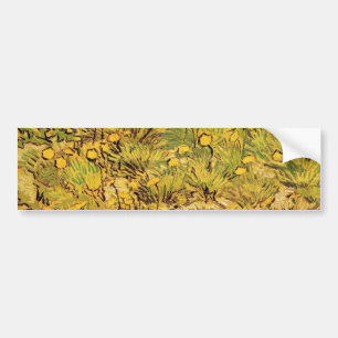 Ein Feld gelber Blumen, Vincent van Gogh Autoaufkleber