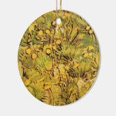 Ein Feld gelber Blumen von Vincent van Gogh Keramik Ornament (Links)