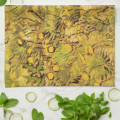 Ein Feld gelber Blumen von Vincent van Gogh Küchentuch (Gefaltet)