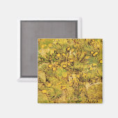 Ein Feld gelber Blumen von Vincent van Gogh Magnet (Vorderseite/Rückseite)