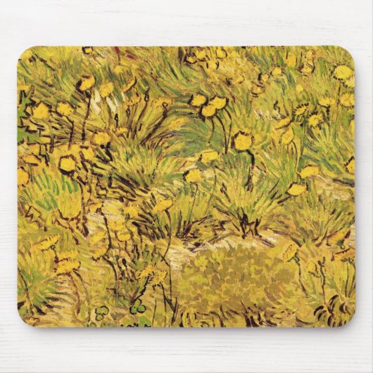 Ein Feld gelber Blumen von Vincent van Gogh Mousepad (Vorne)