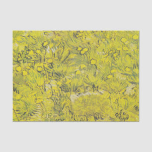 Ein Feld gelber Blumen von Vincent Van Gogh Seidenpapier