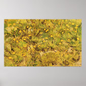 Ein Feld gelblicher Blume, Vincent Van Gogh Poster (Vorne)