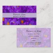 Ein Feld Lila Kreuze Visitenkarte (Vorne/Hinten)