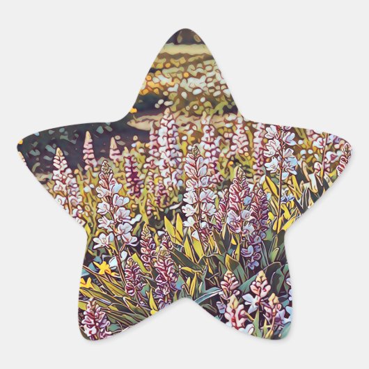 Ein Feld mit Blume - Aufkleber (Vorderseite)