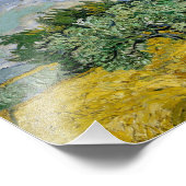 Ein Feld mit Zypressen Van Gogh Fotodruck (Ecke)