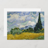 Ein Feld mit Zypressen Van Gogh Postkarte (Vorne/Hinten)