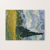Ein Feld mit Zypressen Van Gogh Puzzle (Horizontal)