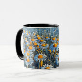 Ein Feld voller blühender Kamille - Tasse des Kaff (Vorderseite Links)