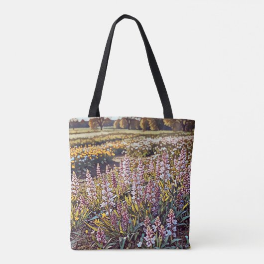 Ein Feld voller Blume - Tote Tasche (Rückseite)