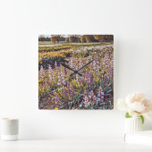 Ein Feld voller Blume - Uhr (Zuhause)