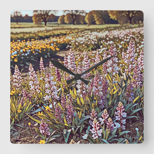 Ein Feld voller Blume - Uhr (Vorderseite)