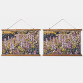 Ein Feld voller Blume - Wandtapeten Wandteppich Mit Holzrahmen (Doppelt)