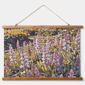 Ein Feld voller Blume - Wandtapeten Wandteppich Mit Holzrahmen (Vorderseite 2)