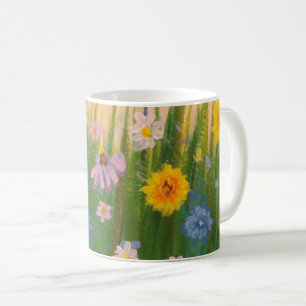 Ein Feld voller wild lebender Blume Kaffeetasse