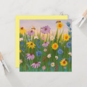 Ein Feld voller wild lebender Blume Karte (Vorderseite/Rückseite Beispiel)