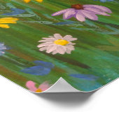 Ein Feld voller wild lebender Blume Poster (Ecke)