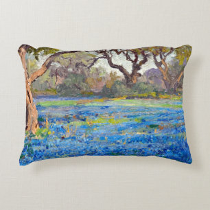 Ein Feld von Blauem Lupinen bei Alamo Heights, Dekokissen