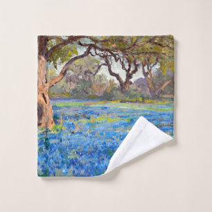 Ein Feld von Blauhauben in Alamo Heights, Waschlappen
