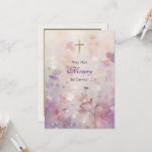 Ein Feld weicher Wildblumen Orthodoxes Beileid Karte (Vorderseite/Rückseite Beispiel)