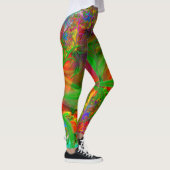 Ein Feld wilder Blume Psychedelisch Leggings (Rechts)