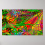 Ein Feld wilder Blume Psychedelisch Poster (Vorne)