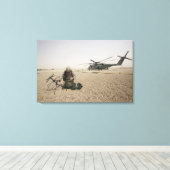 Ein Feldfunk-Operator Leinwanddruck (Insitu (Holzboden))