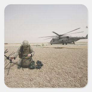 Ein Feldfunk-Operator Quadratischer Aufkleber