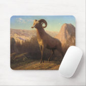ein felsiges Bergschaf, Bierstadt Albert Mousepad (Mit Mouse)