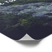 Ein Felsweg in Richtung Hochgebirge Poster (Ecke)