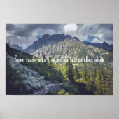 Ein Felsweg in Richtung Hochgebirge Poster (Vorne)