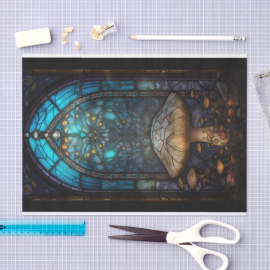 Ein Fenster in die Pilzwelt Seidenpapier (Handwerk)