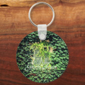 Ein Fenster in grünen Pflanze Case Mate iPhone Cas Schlüsselanhänger (Vorderseite)