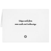 Ein Fest in der Gartengrußkarte (Rückseite Horizontal)