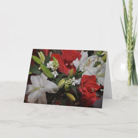 Ein Fest von Blüte 3 Feiertagskarte (Vorderseite)