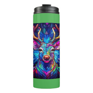 Ein festgehaltener Weihnachtsmann Thermosbecher