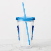 Ein festlicher Schneemann Acryltrinkbecher (Links)