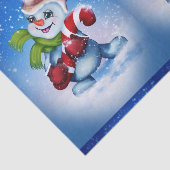 Ein festlicher Schneemann Seidenpapier (Ausschnitt)