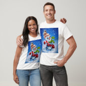 Ein festlicher Schneemann T-Shirt (Unisex)