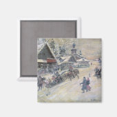 Ein festlicher Spaziergang, Russland Magnet (Vorderseite/Rückseite)