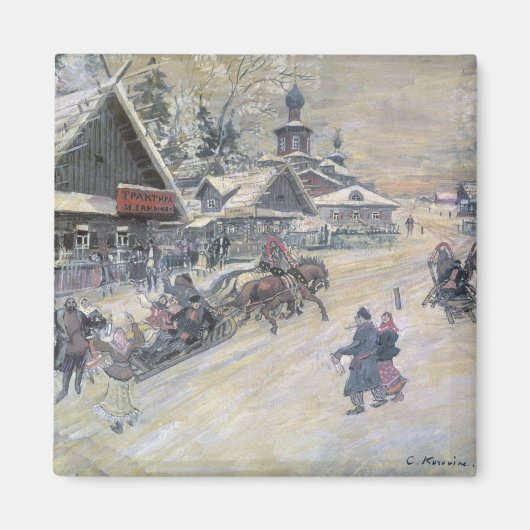 Ein festlicher Spaziergang, Russland Magnet (Vorne)