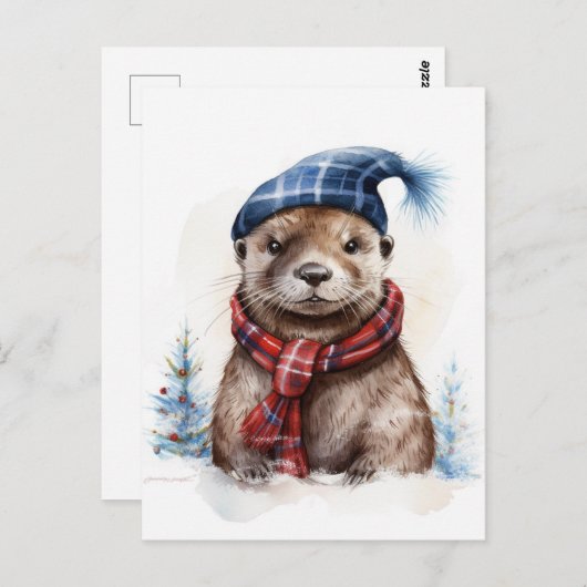 Ein festlicher Winter Weihnachten zum Weihnachten Postkarte (Vorne/Hinten)